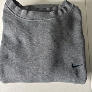 Vintage Nike Y2K Swoosh Sweatshirt Crew Neck Pull Over Gray Men’s XL VTG 2000’s